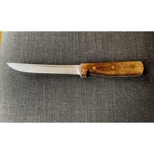 Vintage Chicago Cutlery 61S 6" Boning American Walnut Wood Handle Knife made USA